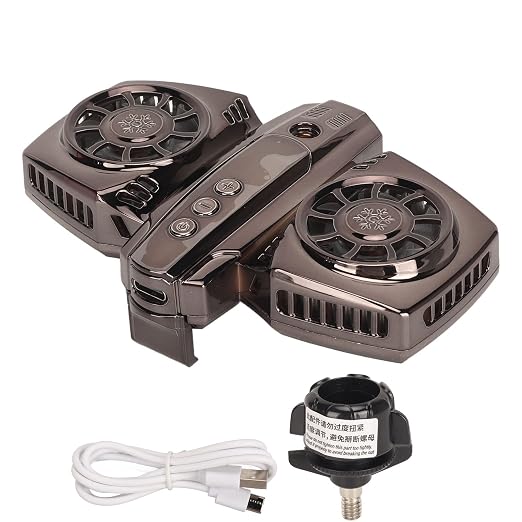 Cell Phone Cooler, Low Noise Cellphone Radiator with Dual SemiConductor Cooling Chip, Mobile Phones with Width of 2.6 to 3.5in for Live Streaming, Outdoor Vlog, Gaming - Image 7