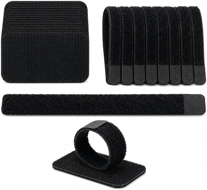 Under Desk Cable Management Ties, 15 Pack by Unknown