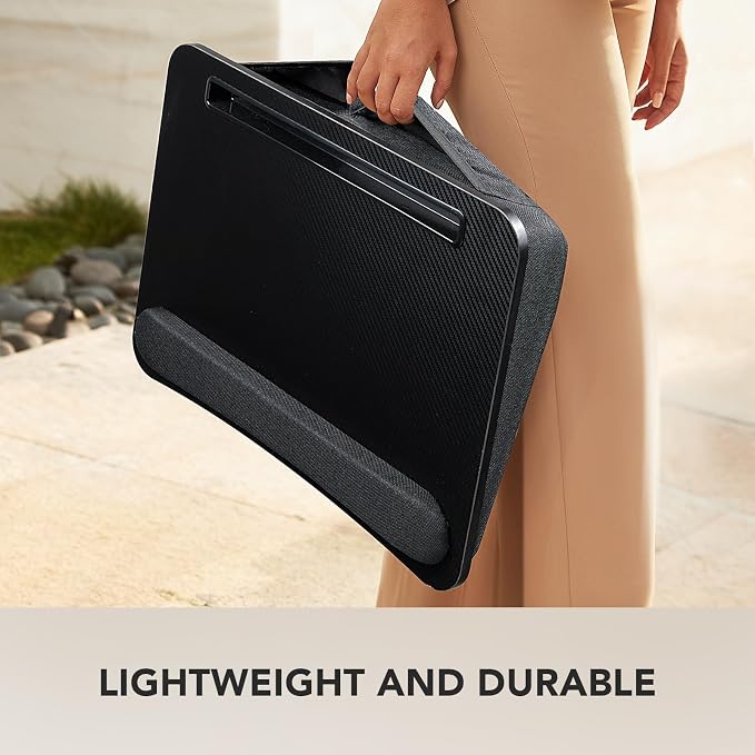 HUANUO Laptop Lap Desk with Cushion, Fit up to 15.6" Laptop, Black - Image 7
