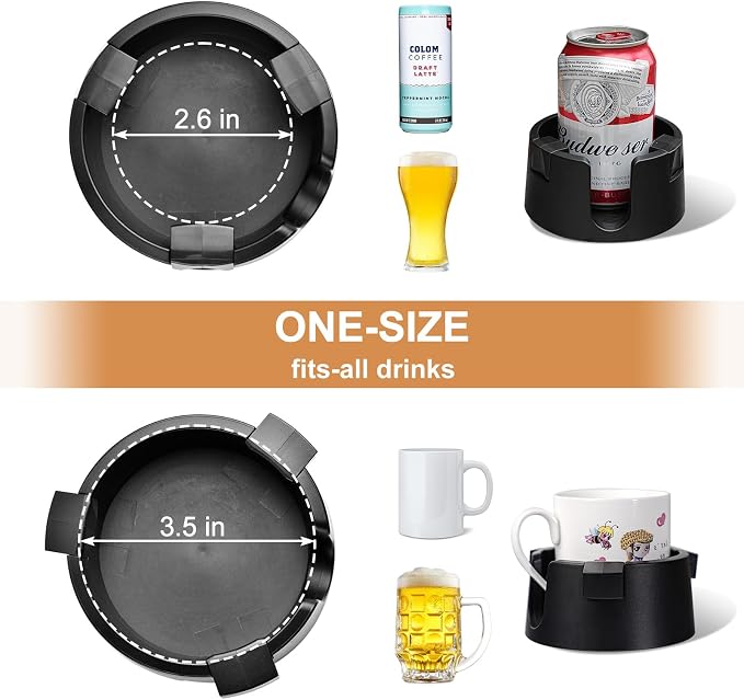 Anti-Spill Cup Holder Adjustable Desk Drink Holder - Image 2