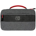 PDP Messenger Case with Removable Shoulder Strap - Holds 14 Games & Console - Compatible with Nintendo Switch/Lite/OLED - Grey by PDP