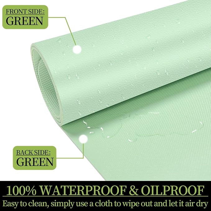 Leather Desk Pad Mat, Green Desk Mat, 23.6" x 13.7" | Non-slip and Waterproof Computer Mat, Desk Protector for Office/Home, Desk Accessories - Image 6