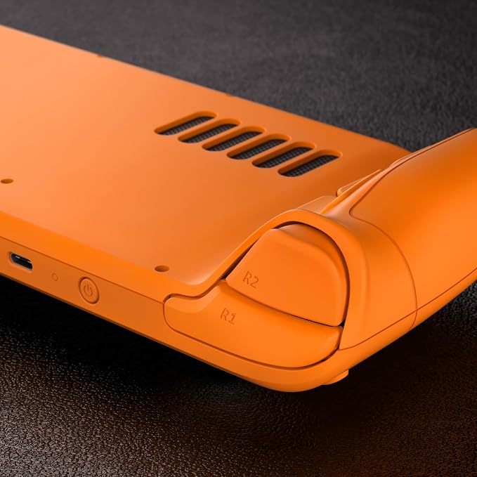eXtremeRate DIY Full Set Shell with Buttons for Steam Deck LCD, Custom Faceplate Back Plate Replacement Shell for Steam Deck LCD - Royal Orange [Console NOT Included] - Image 7