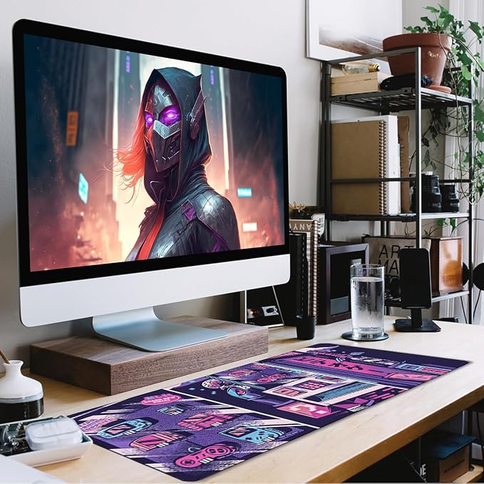 Japanese Comic Desk Mat Large Office Desk Pad Gaming Mouse Pad | Big Mousepad PC Waterproof Non-Slip 35.4 x 15.7 Inches Large Mouse Mat Long Extended Mousepads Office Home Work - Image 7