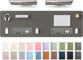 YSAGi Leather Desk Protector, Office Mat, Large Mouse Mat, Non-Slip PU Leather Blotter, Laptop Desk Mat, Waterproof Writing Pad for Office and Home(Dark Grey, 63" x 17.2") by YSAGi