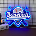 Baseball Neon Signs Dimmable Baseball Neon Lights Wall Decor for Club Dormitory Bedroom Shop Home Birthday Party Gift Art for Kids Fans-14.65 x 12.2 IN-USB Powered-Acrylic by Unknown