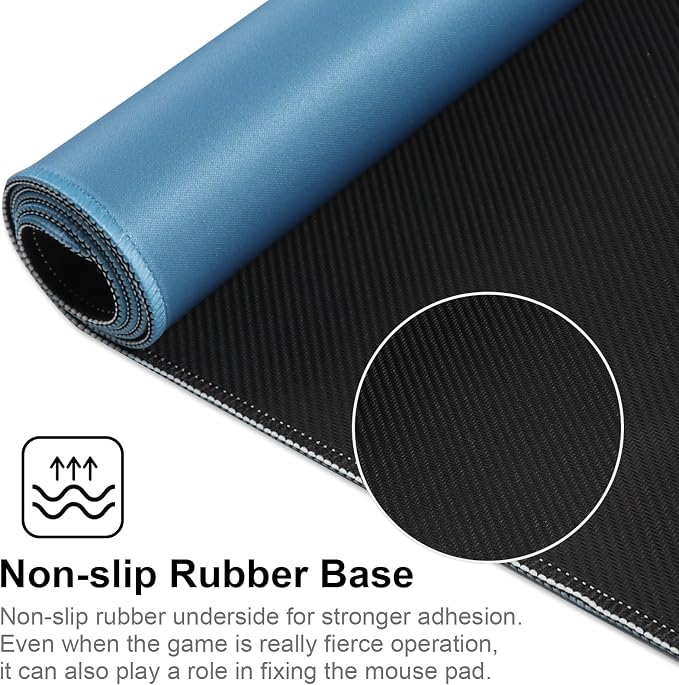 XXL Gaming Mouse Pad 35.4x15.7 Professional Large Mouse Pad & Computer Game Mouse Mat-90x40 Iceblueus - Image 3