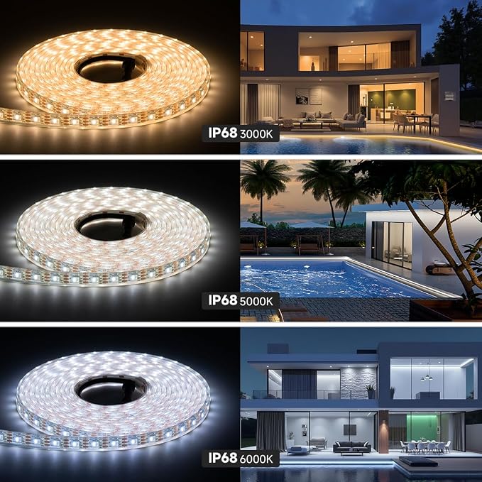 BTF-LIGHTING RGB+Warm White SK6812 LED Strip 16.4FT 300LED DC12V IP68 - Image 5