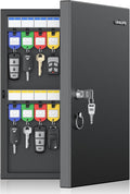 Uniclife 32 Position Key Lock Box, Wall Mount Security Key Cabinet, Black by UnicLife