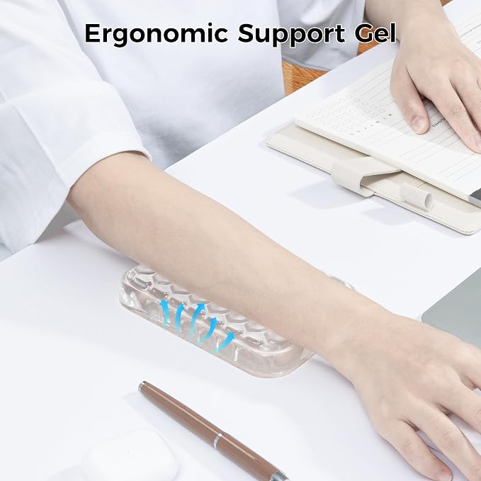 Ospelelf Ergonomic Elbow Pad, Gel Keyboard Wrist Rest Support for Office Desk Chair, Arm Wrist Pad for Typing Pain Relief, 1 Pack - Image 4