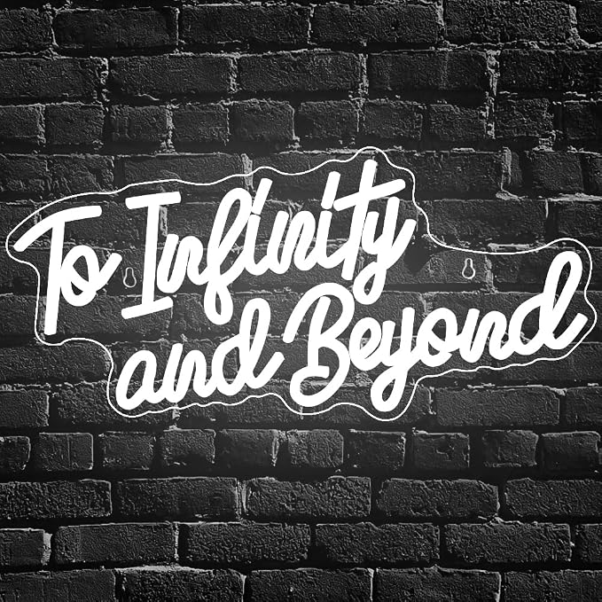 To Infinity and Beyond Neon Sign, Led Light Neon Signs for Wall Decor,Anime To Infinity and Beyond Neon Lights for Bedroom Men Cave Party Decor, Birthday Christmas Gifts for Boys and Girls - Image 5