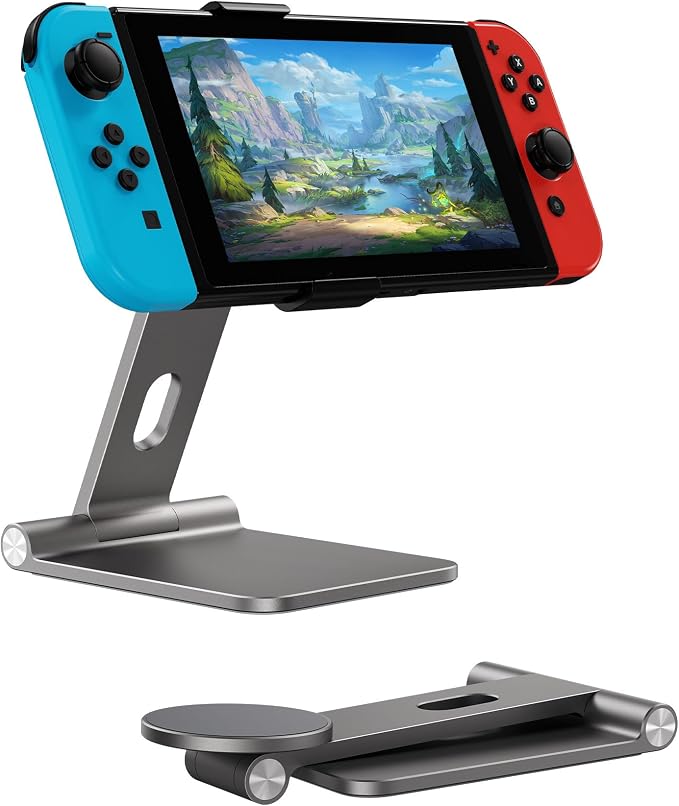 Antank Foldable Adjustable Magnetic Stand Holder for Nintendo Switch,iPhone by Antank