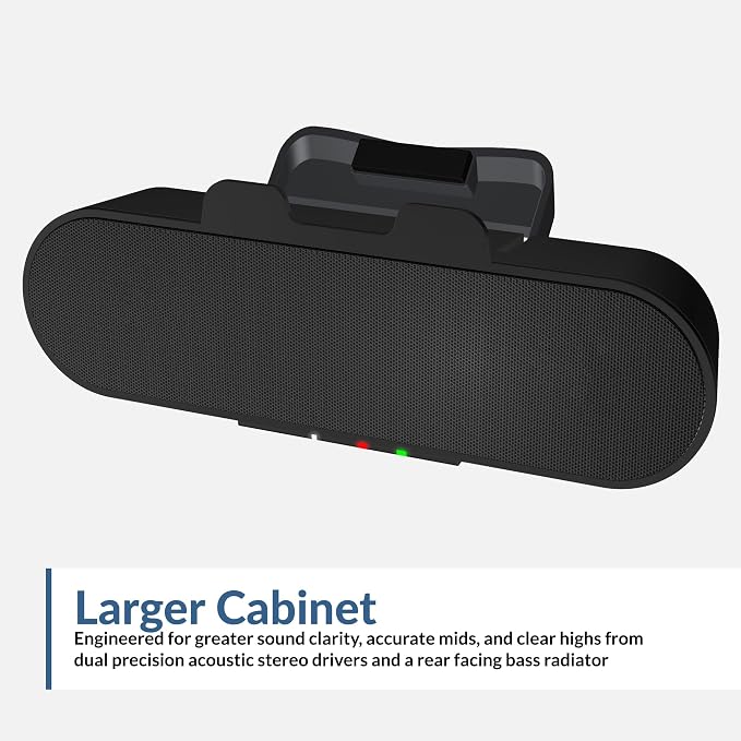 Cyber Acoustics CA-2890PRO USB and Bluetooth Speaker Bar, 20W, Speakerphone - Image 7