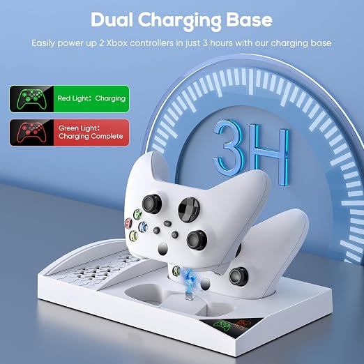 YUANHOT Cooling Fan Charger Stand for Xbox Series S Console &Controller - Image 4