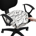 Smiry Stretch Printed Office Computer Desk Chair Seat Covers | Stretch Fit, Soft Fabric Universal Rotating Chair Cover, Washable Removable, Anti-Dust Seat Cushion Protector by Smiry