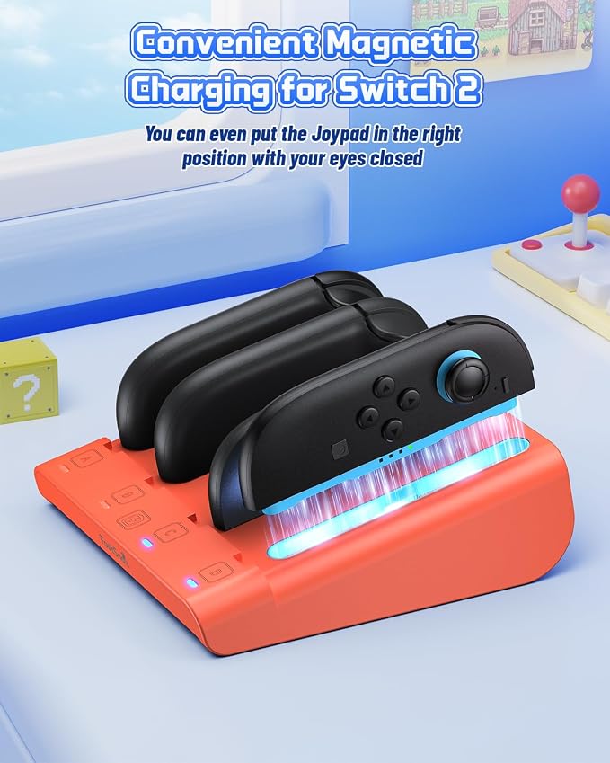 FASTSNAIL Switch Controller Charger for Nintendo Switch 2/1/OLED for JoyCon - Image 5