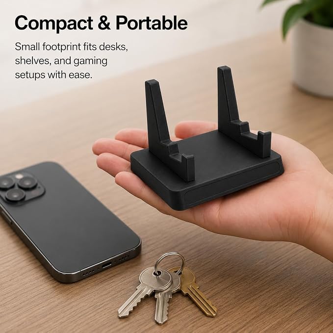 Display Stand for Gameboy Advance SP – Upright Holder Keeps Handheld Console Organized | Friction-Fit Secure Grip | Space-Saving Desk and Shelf Mount for Retro Gaming - Image 6