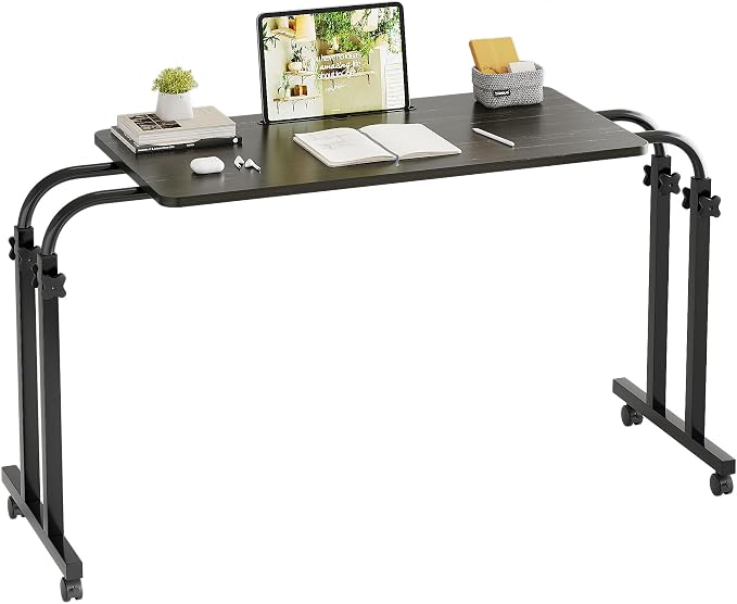 Furist Overbed Table with Wheels, Adjustable Height and Width Rolling Desk for Bed and Recliner, Laptop Table for Hospital, Sofa and Wheelchair Use - Image 8