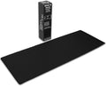 Gaming Mouse Pad (5mm) Massive 46 inch | 46x17.3x0.20 Extra Thick | Black | Stitched Edge, Large Washable Desk Mat by Unknown