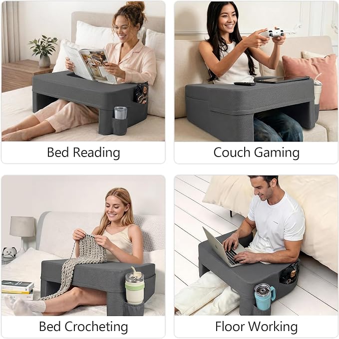 septsun 26" Extra Wide Lap Desk Pillow, Laptop Desk for Couch and Bed - Image 7