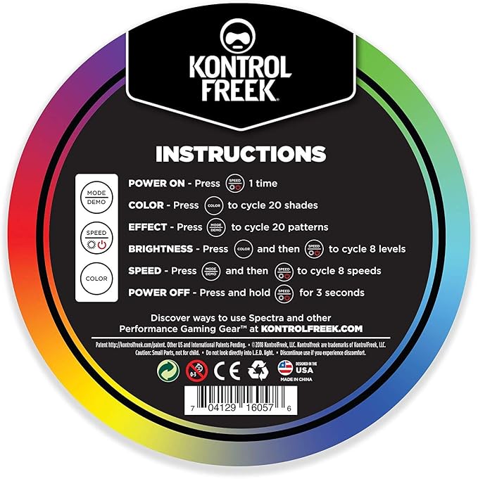 KontrolFreek Gaming Lights: LED Strip Lights, USB Powered with Controller, 3M Adhesive for TV, Console, PC, Wall (9 ft) - Image 9