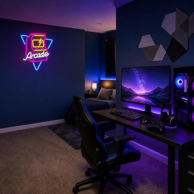 Arcade Game Neon Sign Gamer LED Neon Light for Game Room Wall Decor - Image 3
