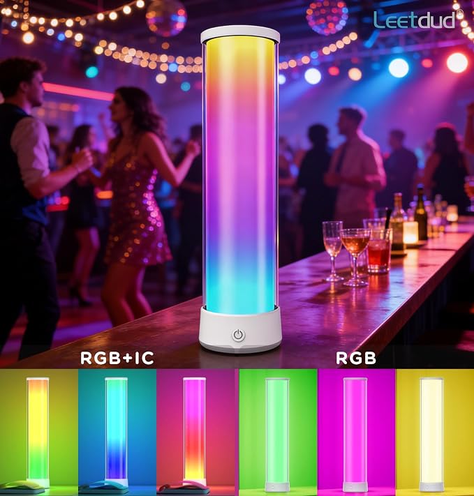 Cordless Table Lamp, RGB Rechargeable, 1500LM Dimmable - Image 8