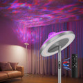 DUSKTEC 3-in-1 Floor Lamp, RGB Aurora & Galaxy Star Projector, 69", Silver by DUSKTEC