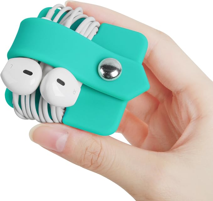 Cord Organizer Earbuds Holder Earphone Wrap Earphones Organizer Headset Headphone Earphone Wrap Winder Cord Manager Cable Winder Set of 3 - Image 3