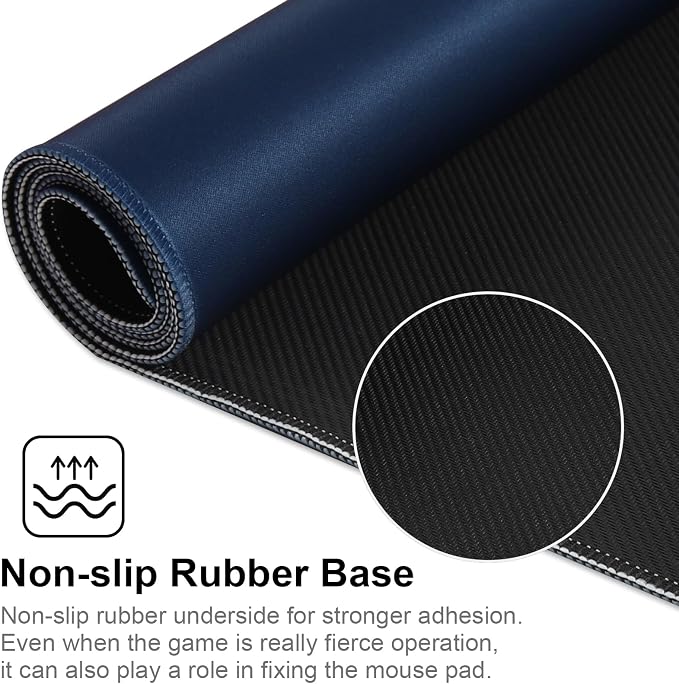 XXL Gaming Mouse Pad 35.4x15.7 Professional Large Mouse Pad & Computer Game Mouse Mat-90x40 Darkblueus - Image 3