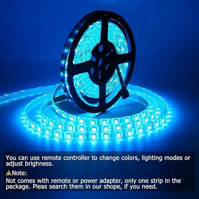 SUPERNIGHT LED Strip Lights Waterproof, RGB Color Changing 16.4ft 300LEDs - Image 6