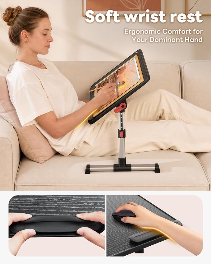 Laptop Desk Table, SAIJI Adjustable Laptop Stand, Portable Lap Desks - Image 4