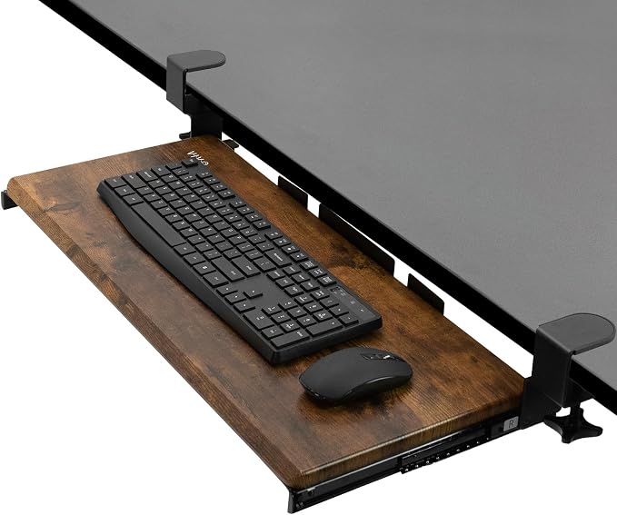 VIVO Vintage Brown Large 27 x 11 in Under Desk Keyboard Tray, MOUNT-KB05N by Unknown