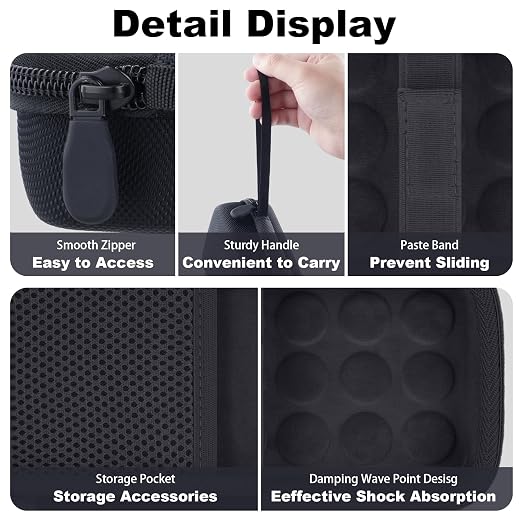 Aenllosi Hard Case for GameSir X5s/X5 Lite Mobile Gaming Controller, Black - Image 3