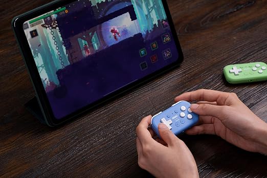 8Bitdo Micro Bluetooth Gamepad Pocket-sized Mini Controller for Switch/Switch 2, Android, and Raspberry Pi, Supports Keyboard Mode (Blue) - Image 9