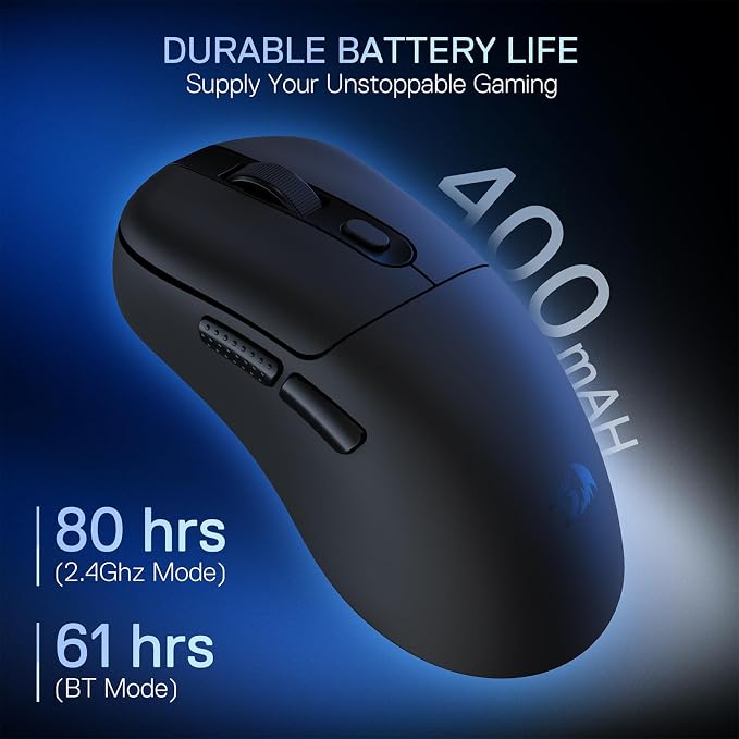 Redragon M998 Wireless Optical Gaming Mouse 24000 DPI Remapping Keys - Image 5