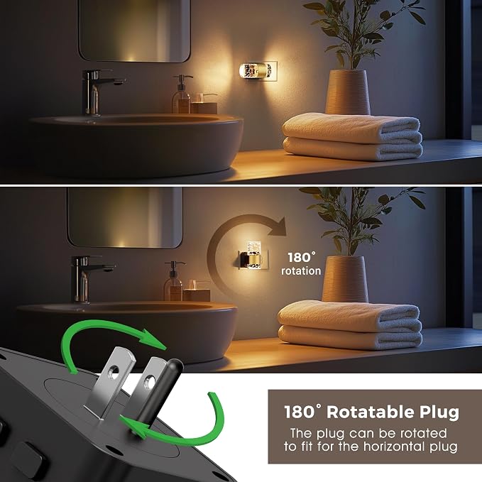 L LOHAS LED Night Light, [2-Pack] Dimmable Night Lights Plug into Wall - Image 4
