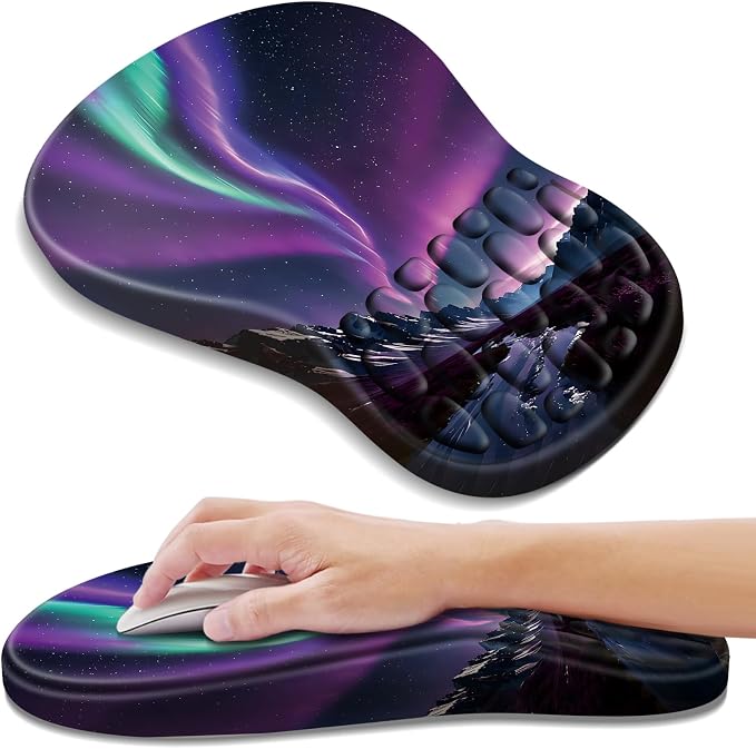 YIWEI Ergonomic Mouse Pad with Wrist Rest for Carpal Tunnel Pain Relief by Unknown