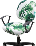 Smiry Stretch Printed Office Computer Desk Chair Covers for Seat & Backrest | Stretch Fit, Soft Fabric Universal Washable Removable, Anti-Dust Rotating Chair Slipcovers Protector by Smiry