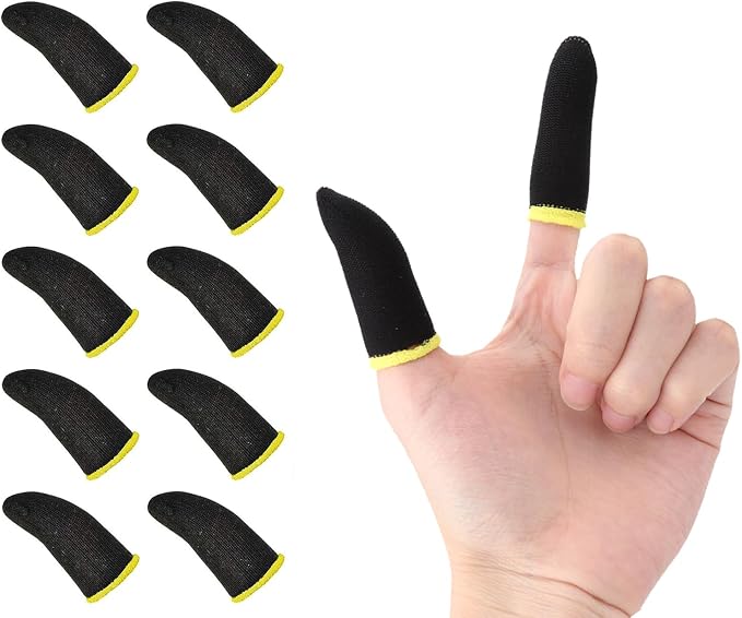 GENDA Gaming Finger Sleeves Pack of 6 - Anti-Sweat Breathable Thumb - Image 6