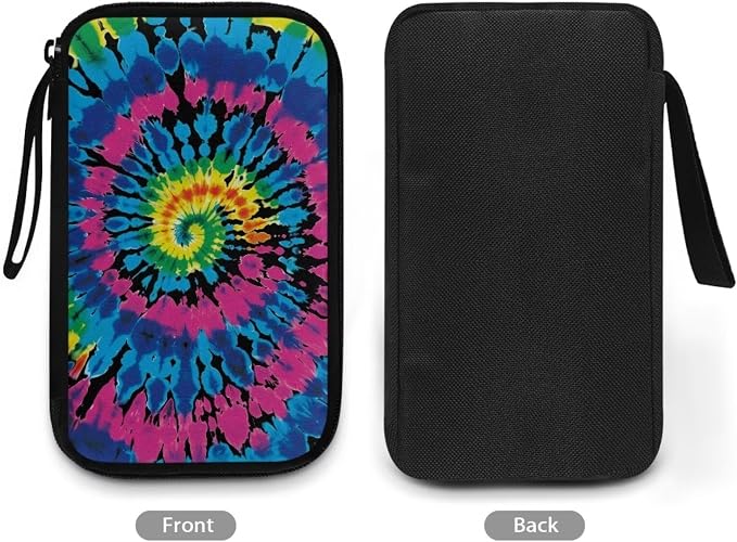 Tie Dye Print Portable Travel Cable Organizer Bag, Tech Storage Bag for Cord, Charger, Phone, Earphone, Hard Drive, USB, SD Card and Electronic Accessories - Image 3