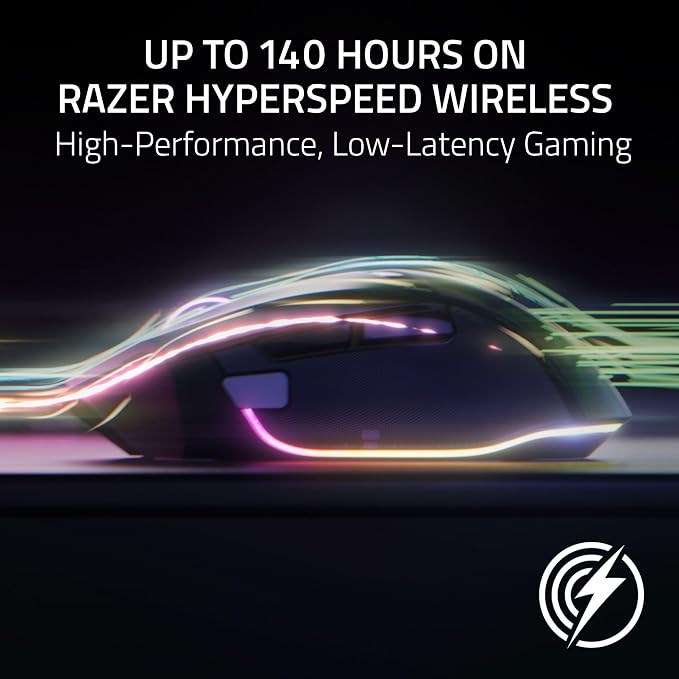 Razer Basilisk V3 Pro 35K Wireless Gaming Mouse, 140 Hr Battery, Black | 35K DPI Optical Sensor Gen 2, HyperScroll Tilt Wheel, 13 Customizable Controls, Chroma RGB, Optical Switches Gen 3 - Image 4