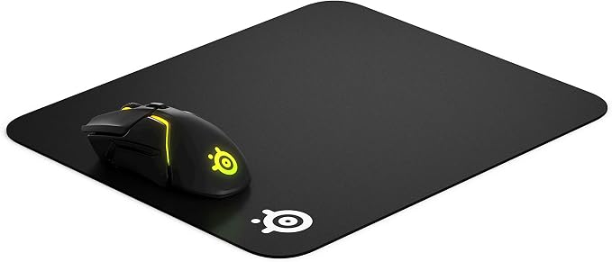 SteelSeries QcK Gaming Mouse Pad - Medium Thick Cloth - Peak Tracking and Stability - Black - Image 3