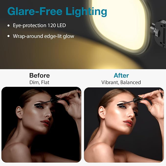 InnoGear Ring Light with Stand for Desk Computer Selfie 120 LED 50 Modes - Image 3