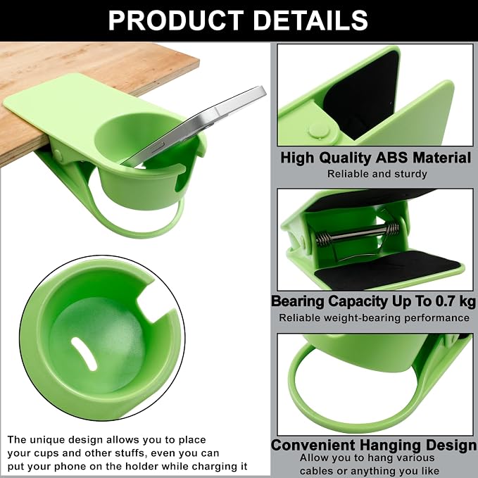 Jiozermi Drinking Cup Holder Clip, Green - Image 3
