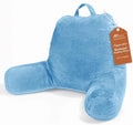 Sasttie Reading Pillow for Bed, Back Pillow for Sitting Up, Blue by SASTTIE