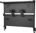 Steel Stand Pegboard with Monitor Stands Computer Accessories Clamp On Desk Organizer Shelf 51 X 34 Inch for Home Office Dorm Gaming Desk by Unknown