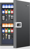 Uniclife 32 Keys Key Lock Box, Wall Mount Key Box, Key Cabinet, Car Key Organizer with Writable Key Racks and Tags, Security Key Holder Storage Box for Office, Hotel & Company by UnicLife