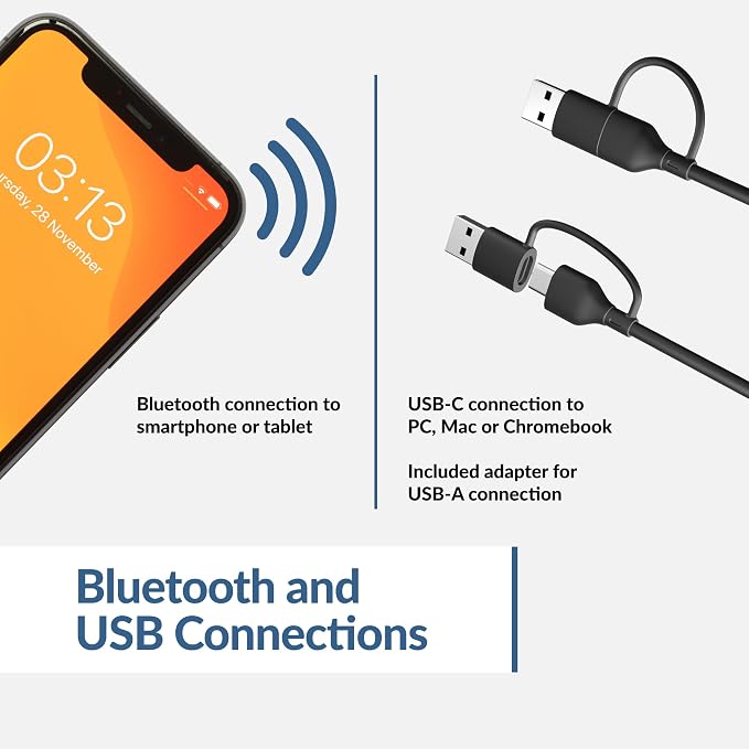 Cyber Acoustics CA-2890PRO USB and Bluetooth Speaker Bar, 20W, Speakerphone - Image 4