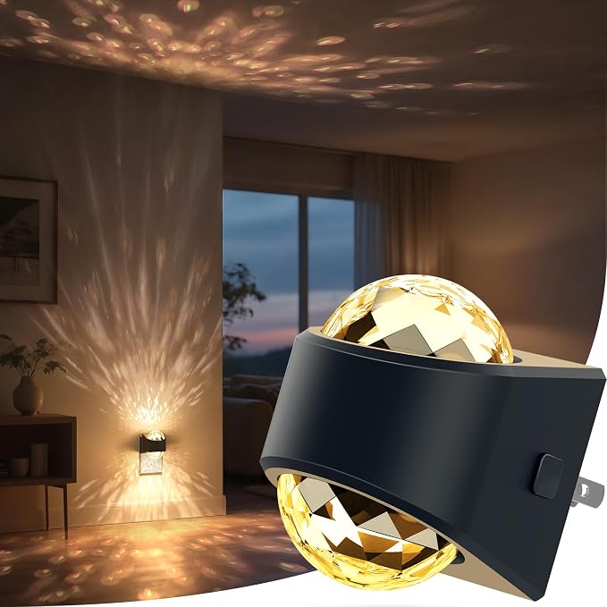 Briignite Night Light,Night Lights Plug into Wall,LED Projector Night Light by WelcometoBriigniteenjoyyourtimehere